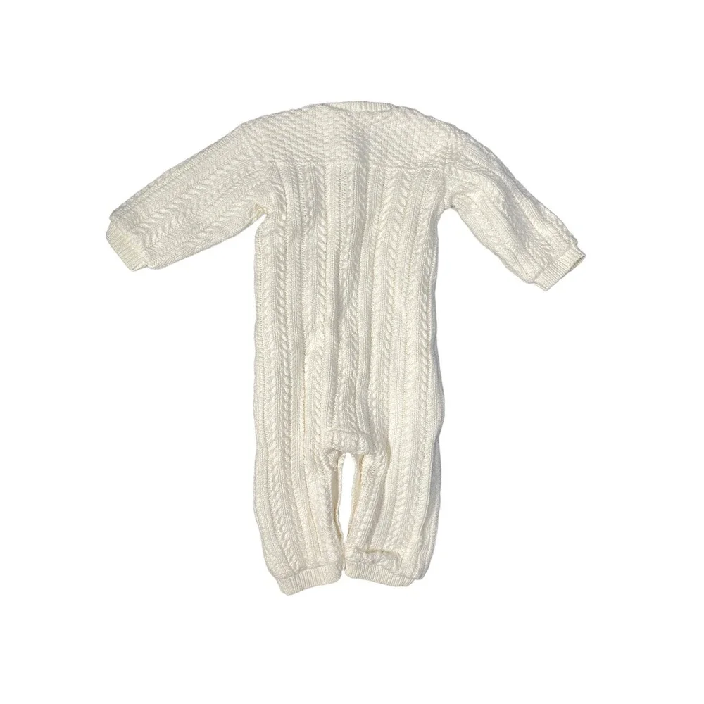 Gap Children One Piece Button Front Cable Knit Size New‎ Born 6-12 Months